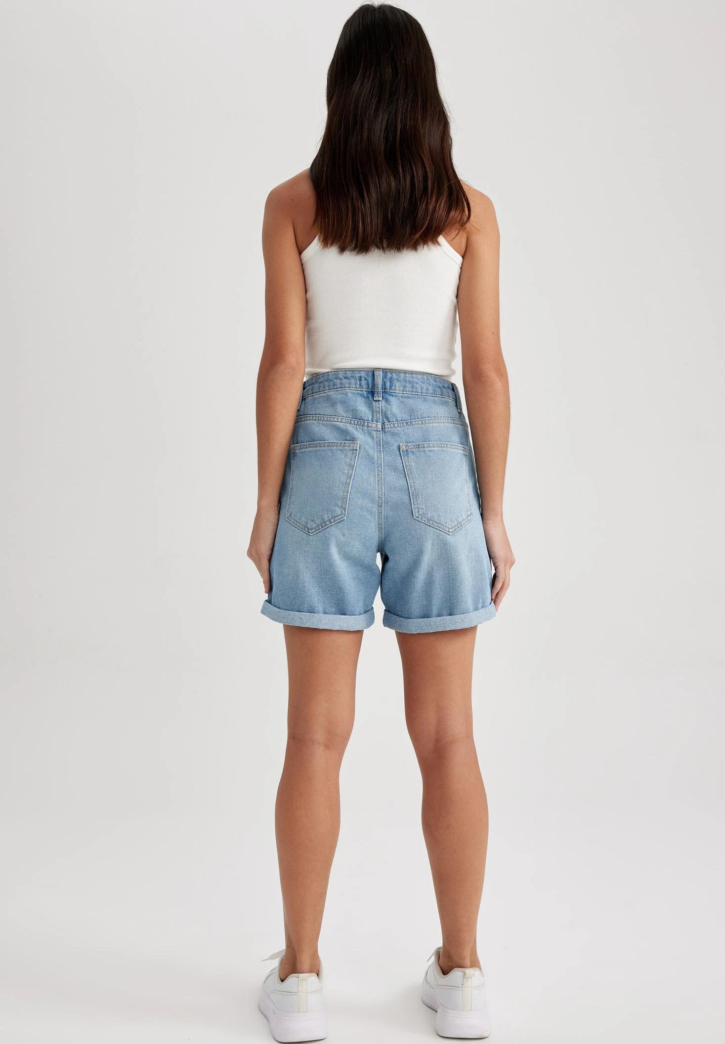 DeFacto Boyfriend - Jeansshort - Blue 5 DeFacto Boyfriend - Jeansshort - Blue - Afbeelding 3