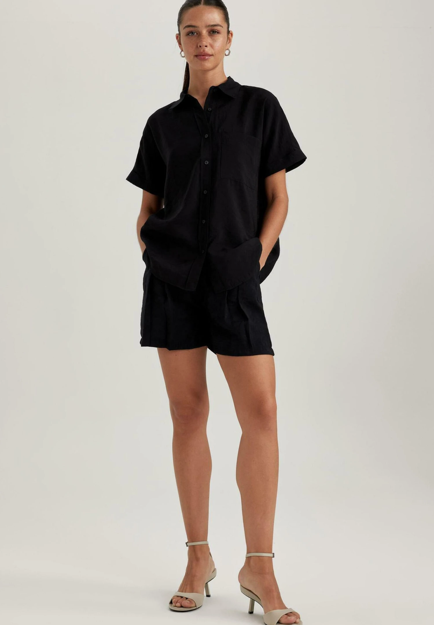DeFacto Short - Shorts - Black 4 DeFacto Short - Shorts - Black - Afbeelding 2