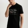 DeFacto Regular Fit - T-Shirt Print - Black 2 DeFacto Regular Fit - T-Shirt Print - Black -DeFacto 89e473348b3f4c598f71c4a43d1fc93b