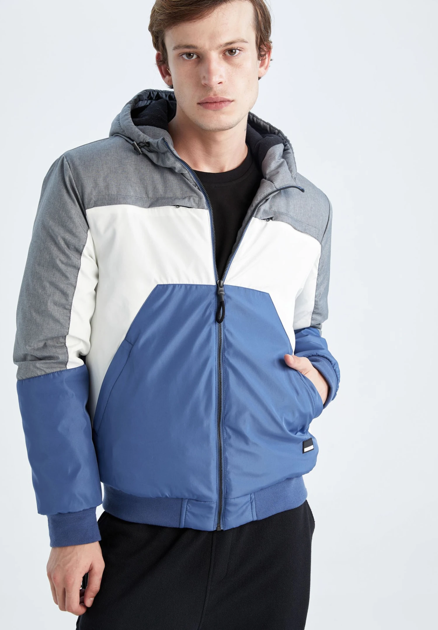 DeFacto Slim Fit - Winterjas - Grey 3 DeFacto Slim Fit - Winterjas - Grey