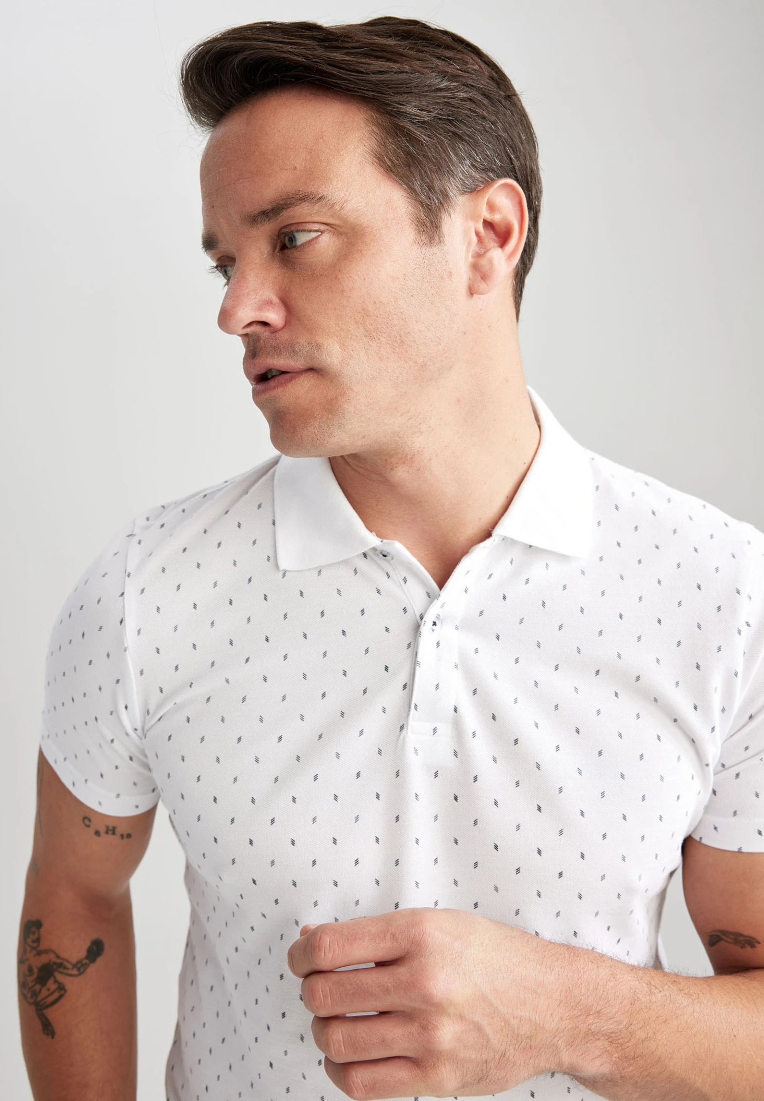 DeFacto Regular Fit - Poloshirt - White 6 DeFacto Regular Fit - Poloshirt - White - Afbeelding 4