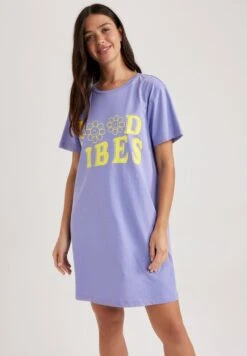 DeFacto Regular Fit - Nachtjapon - Purple