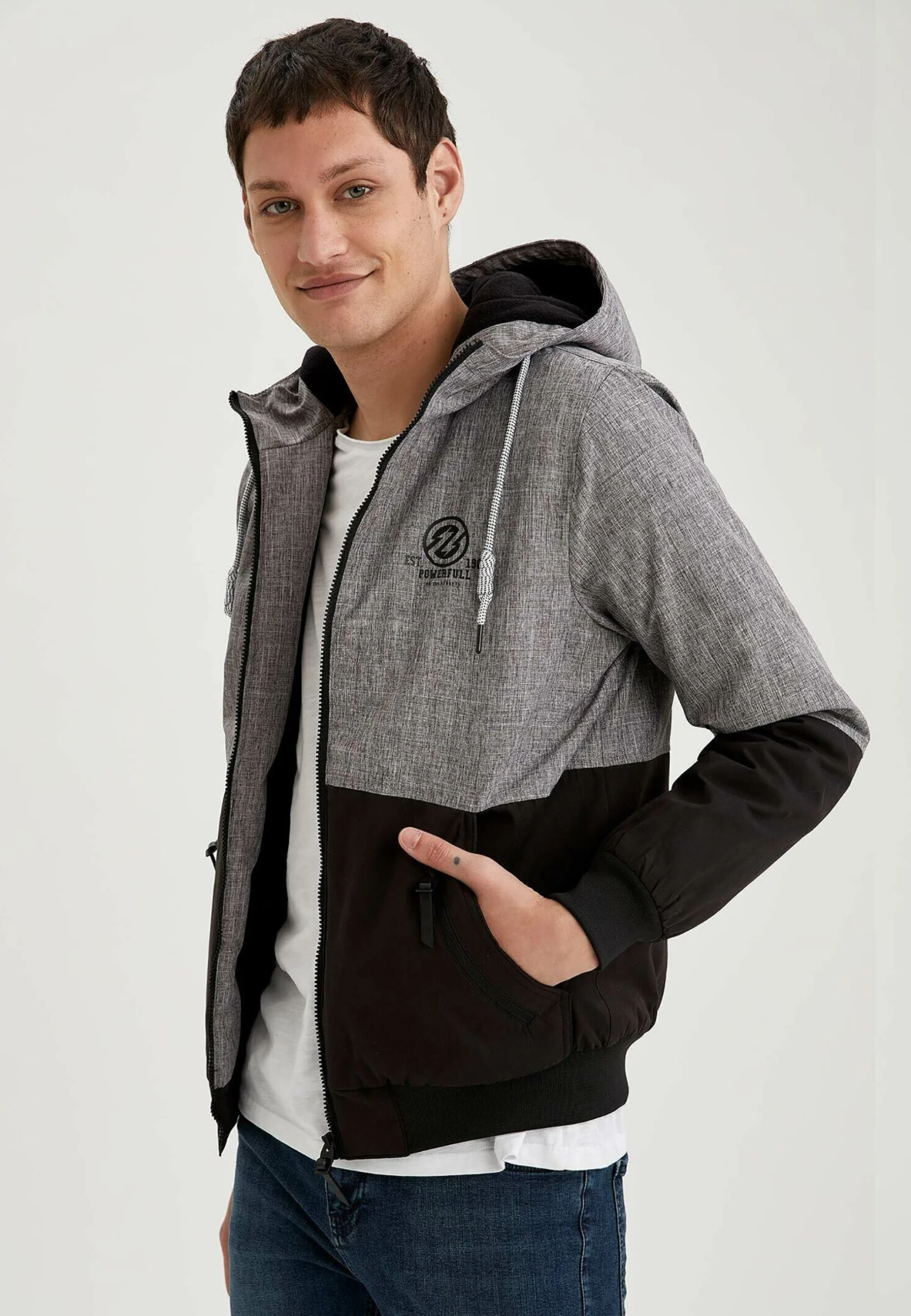 DeFacto Regular Fit - Winterjas - Grey 7 DeFacto Regular Fit - Winterjas - Grey - Afbeelding 5