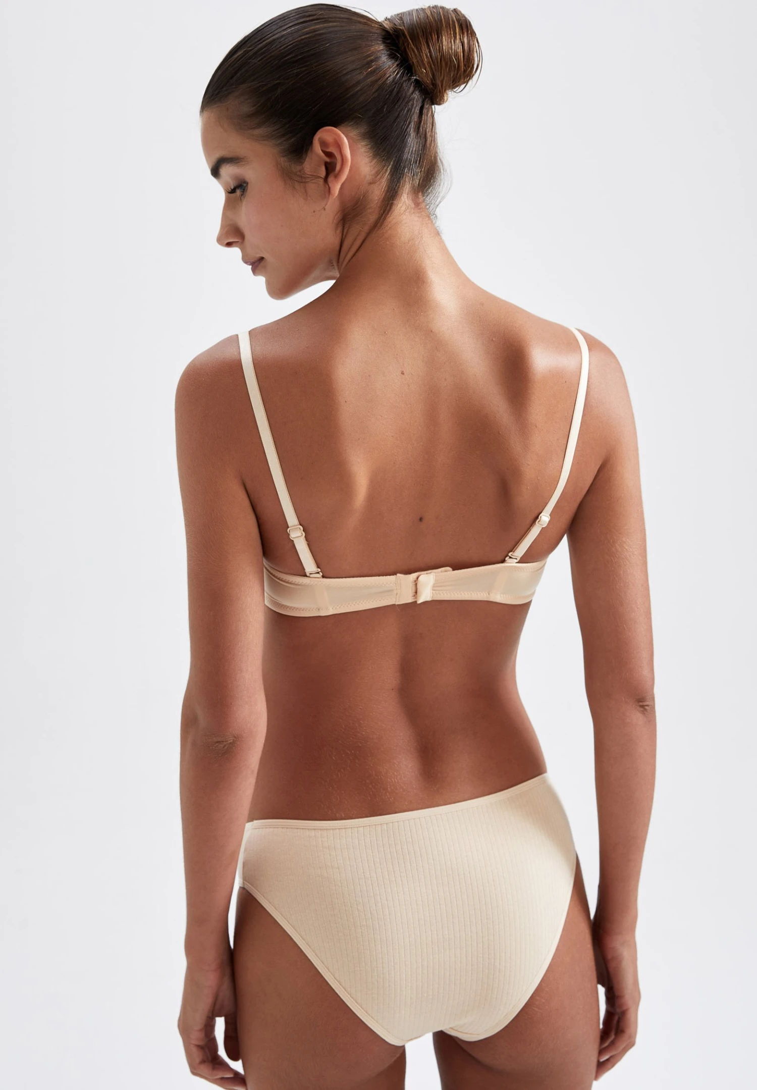 DeFacto 3Pack- Slip - Brown 7 DeFacto 3Pack- Slip - Brown - Afbeelding 5