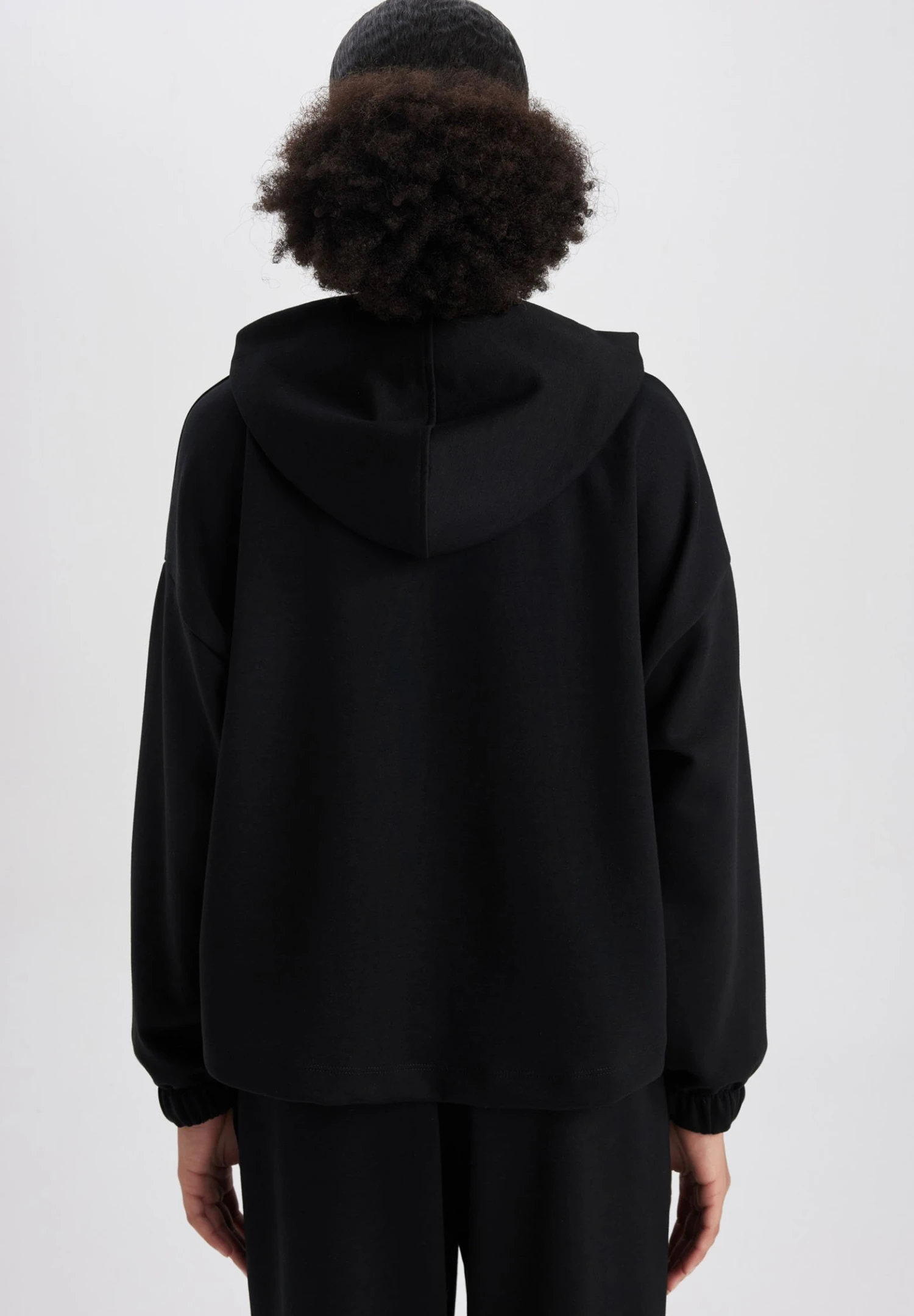 DeFacto Oversize Fit - Hoodie - Black 5 DeFacto Oversize Fit - Hoodie - Black - Afbeelding 3
