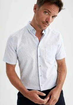 DeFacto Slim Fit- Overhemd - Blue