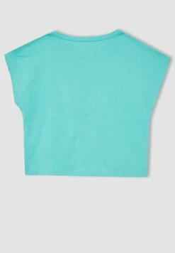 DeFacto Regular Fit - T-Shirt Print - Turquoise 6 DeFacto Regular Fit - T-Shirt Print - Turquoise -DeFacto 8e96c9bbbb314df0839eb1c07d9c66ee