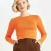DeFacto Trui - Orange 2 DeFacto Trui - Orange -DeFacto 8ecf5abb55c1440599998b7aa2f7a4e3