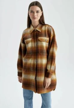 DeFacto Relax Fit- Poloshirt - Brown