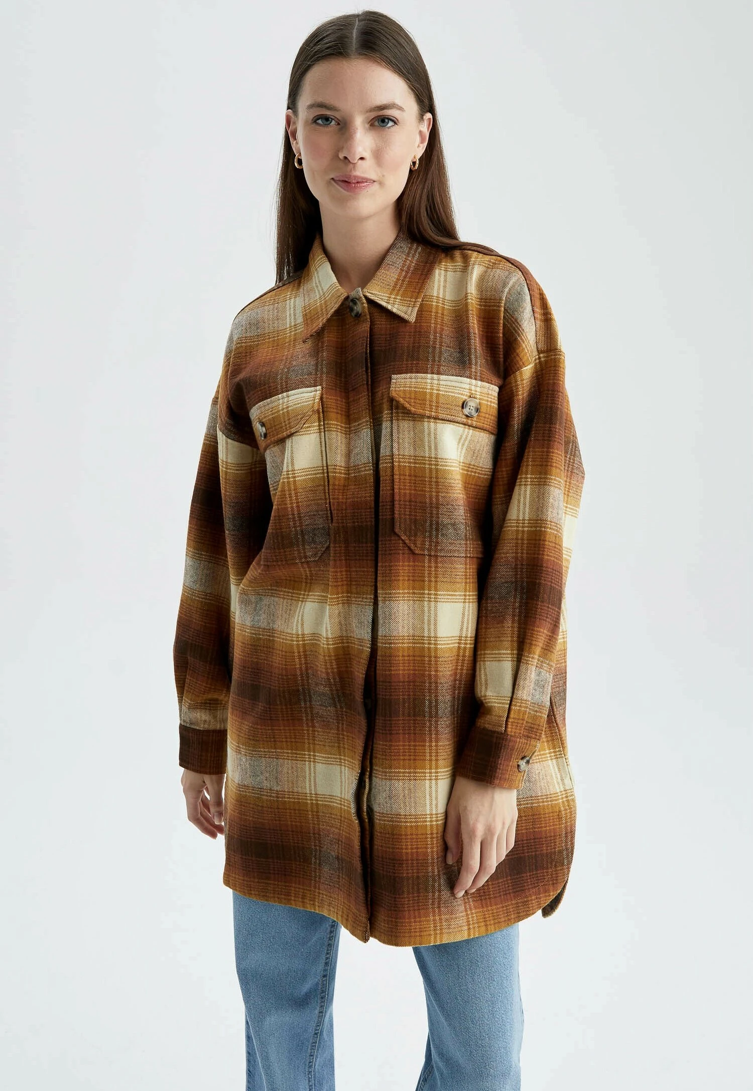 DeFacto Relax Fit- Poloshirt - Brown 3 DeFacto Relax Fit- Poloshirt - Brown