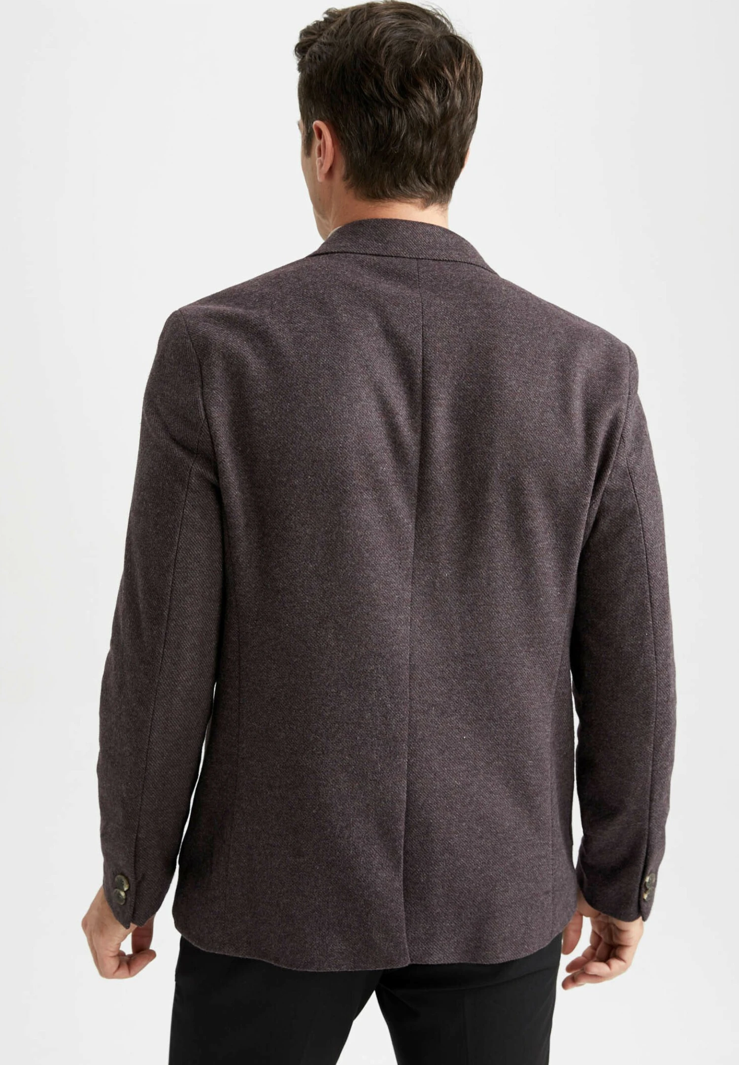 DeFacto Modern Fit - Blazer - Bordeaux 5 DeFacto Modern Fit - Blazer - Bordeaux - Afbeelding 3