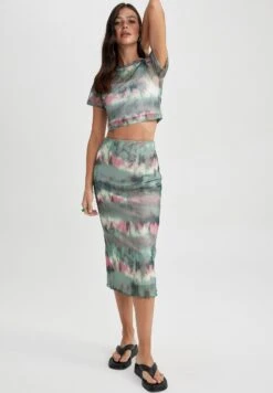 DeFacto Kokerrok - Green -DeFacto 8f5e6da6602e48a0b1fc1be2795defed