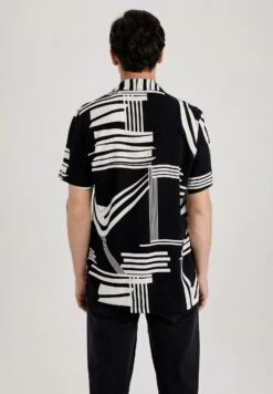 DeFacto Regular Fit - Overhemd - Black -DeFacto 90963a92347f4379a77772ee203e3a7e