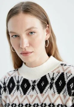 DeFacto Regular Fit - Trui - Black -DeFacto 91211f1a955f4cc99d384194ebd48d3d