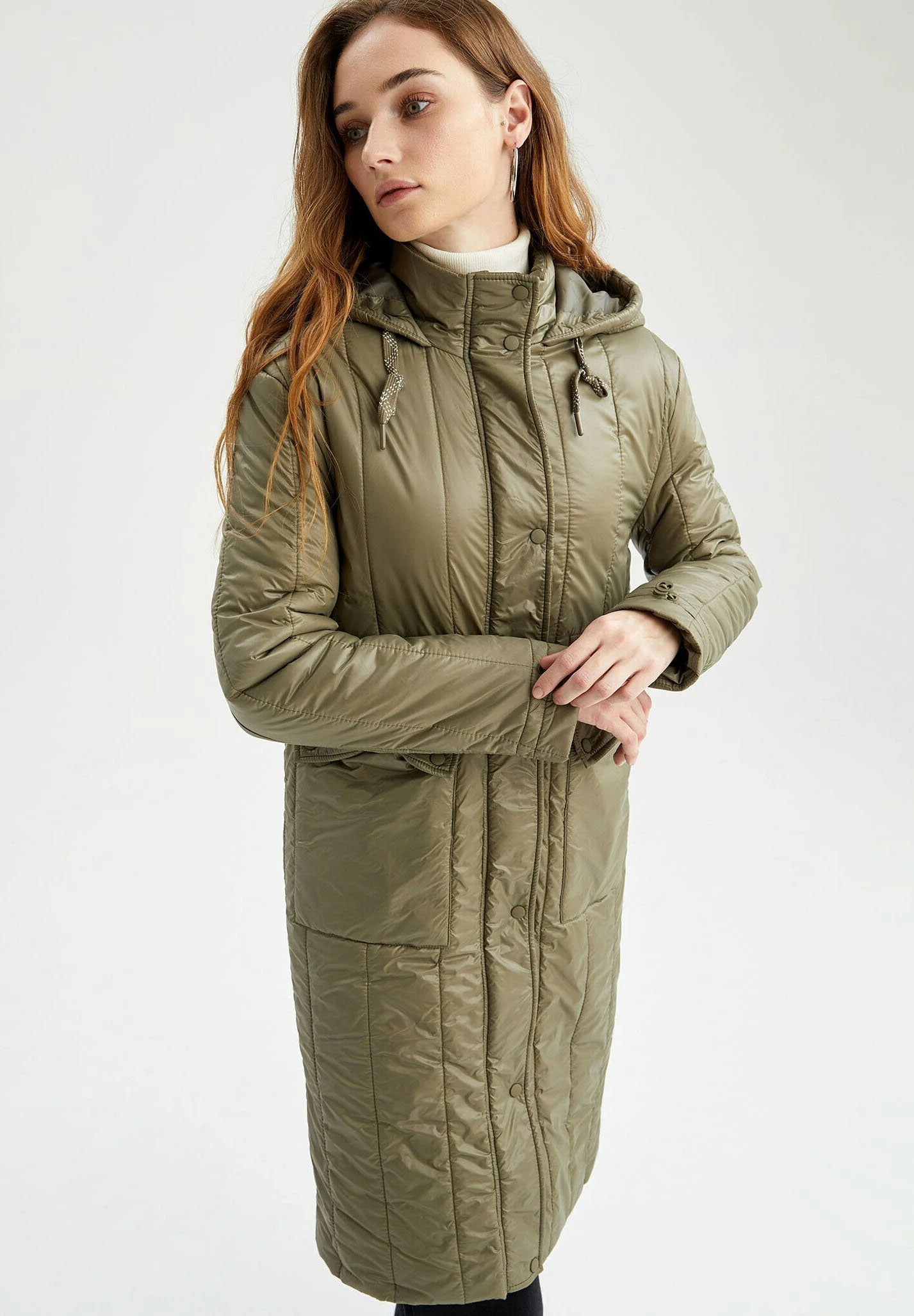 DeFacto Regular Fit - Parka - Khaki 3 DeFacto Regular Fit - Parka - Khaki