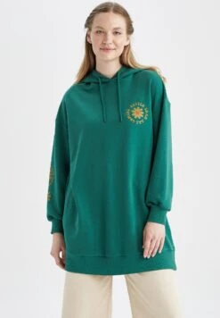 DeFacto Relax Fit - Hoodie - Green