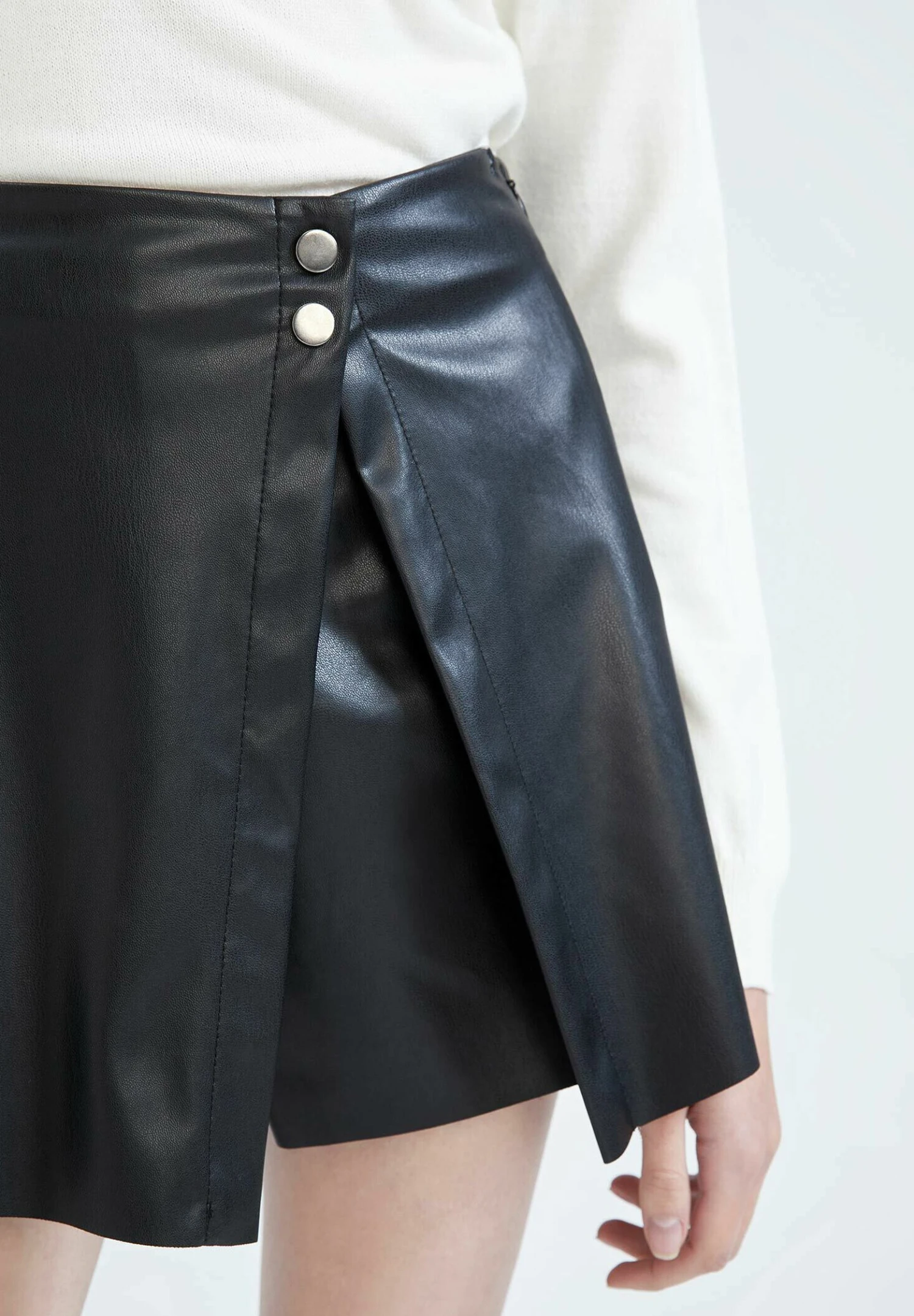 DeFacto Regular Fit- Wikkelrok - Black 6 DeFacto Regular Fit- Wikkelrok - Black - Afbeelding 4