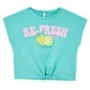 DeFacto Regular Fit - T-Shirt Print - Turquoise