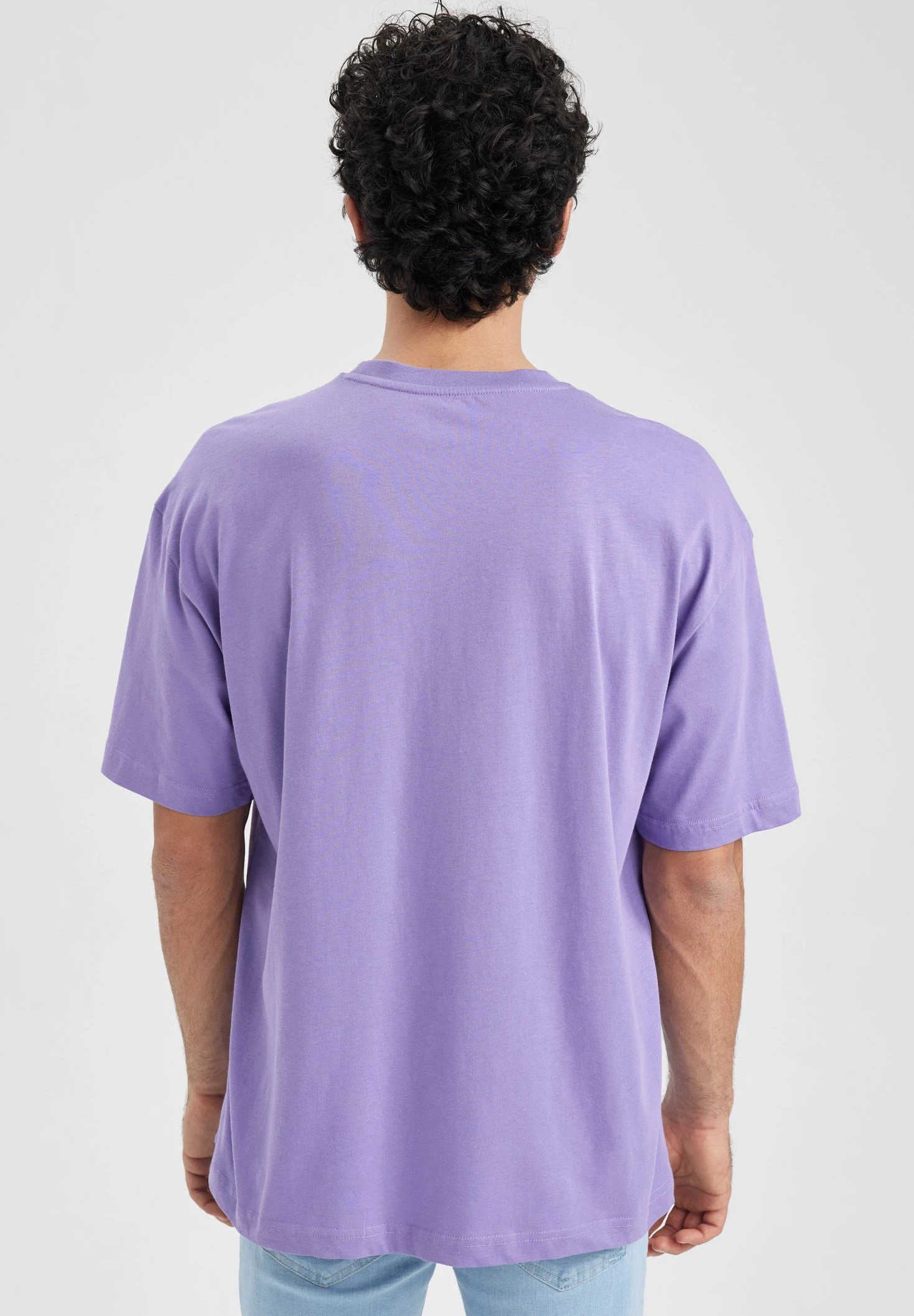 DeFacto T-Shirt Print - Purple 5 DeFacto T-Shirt Print - Purple - Afbeelding 3