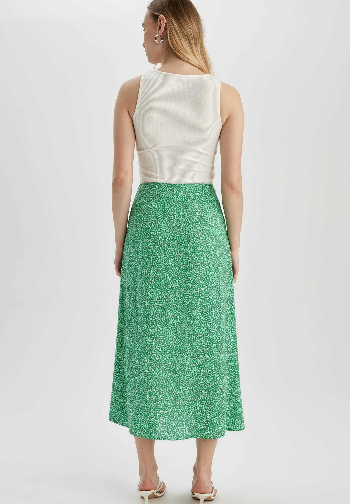 DeFacto A-Lijn Rok - Green 5 DeFacto A-Lijn Rok - Green - Afbeelding 3