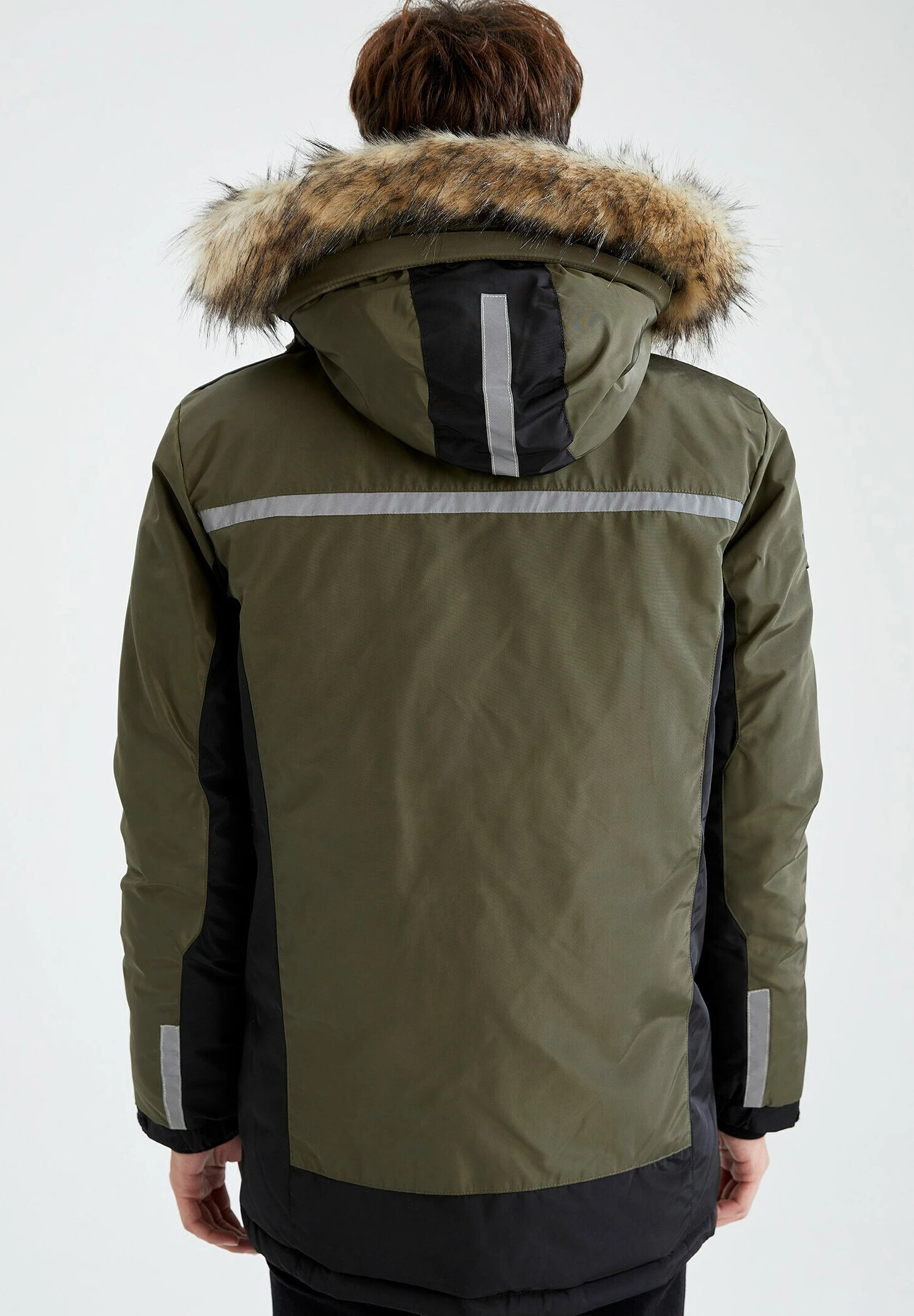 DeFacto Slim Fit - Winterjas - Green 4 DeFacto Slim Fit - Winterjas - Green - Afbeelding 2