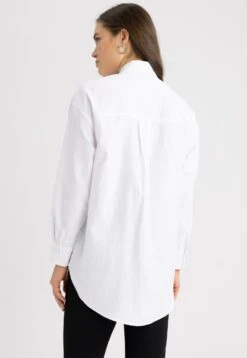 DeFacto Regular Fit - Overhemdblouse - White -DeFacto 948def82b5fd45b7bfa8dae2ac12a380