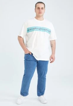 DeFacto Straight Leg Jeans - Blue 6 DeFacto Straight Leg Jeans - Blue -DeFacto 94ab9a76da044fb9aa6364d4ad7dac4b