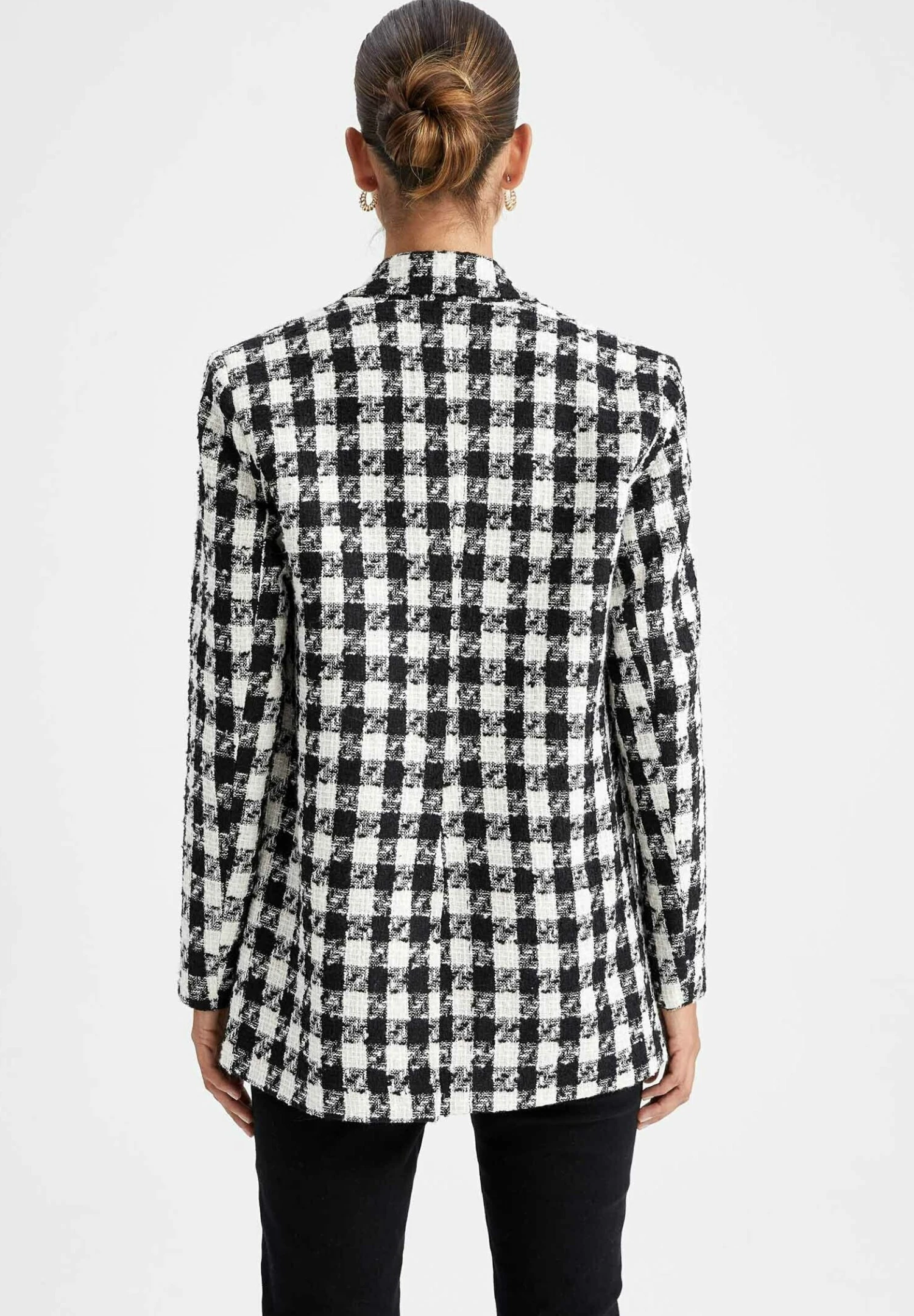 DeFacto Halflange Jas - Black 5 DeFacto Halflange Jas - Black - Afbeelding 3