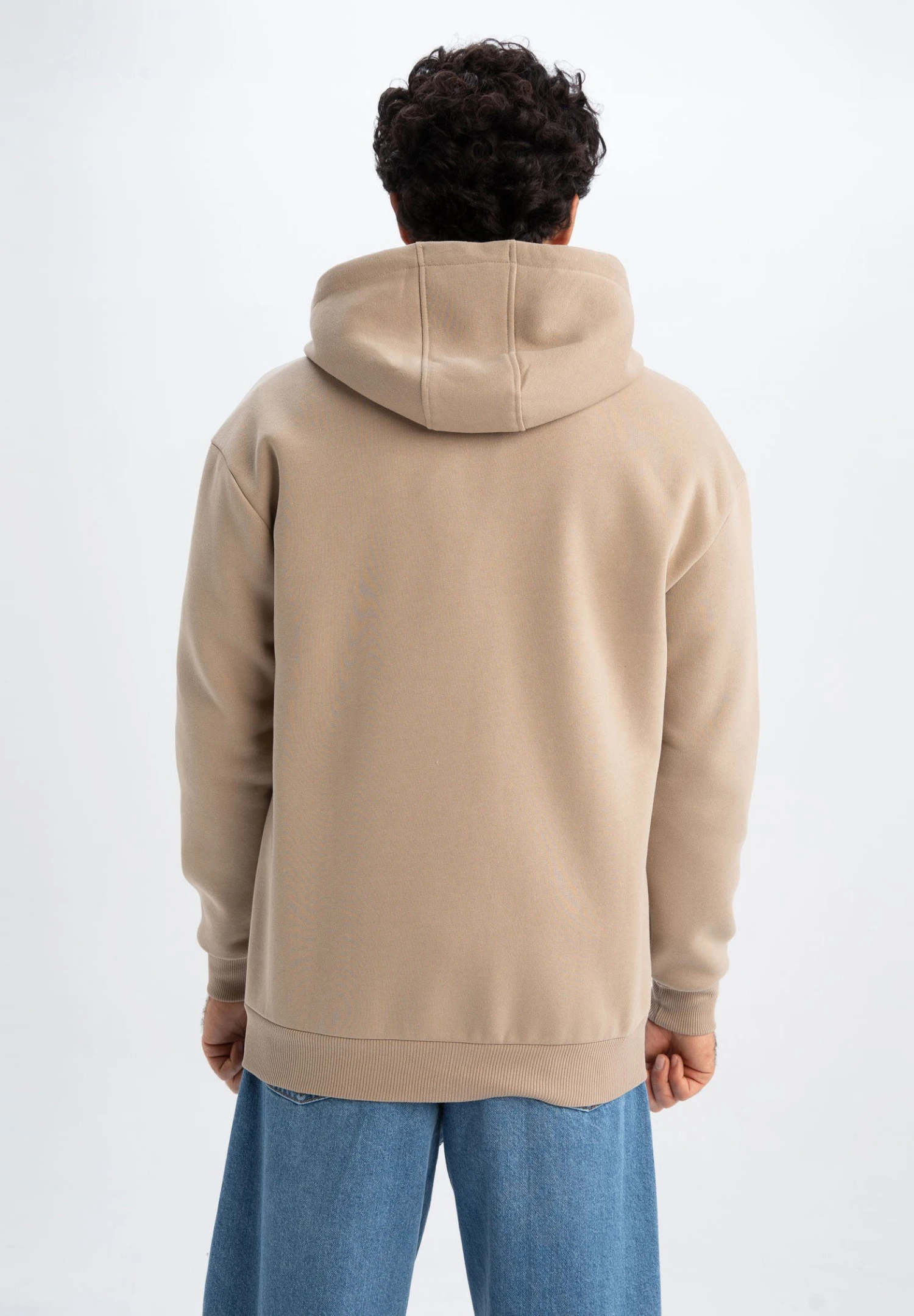 DeFacto Boxy Fit - Sweater Met Rits - Beige 5 DeFacto Boxy Fit - Sweater Met Rits - Beige - Afbeelding 3