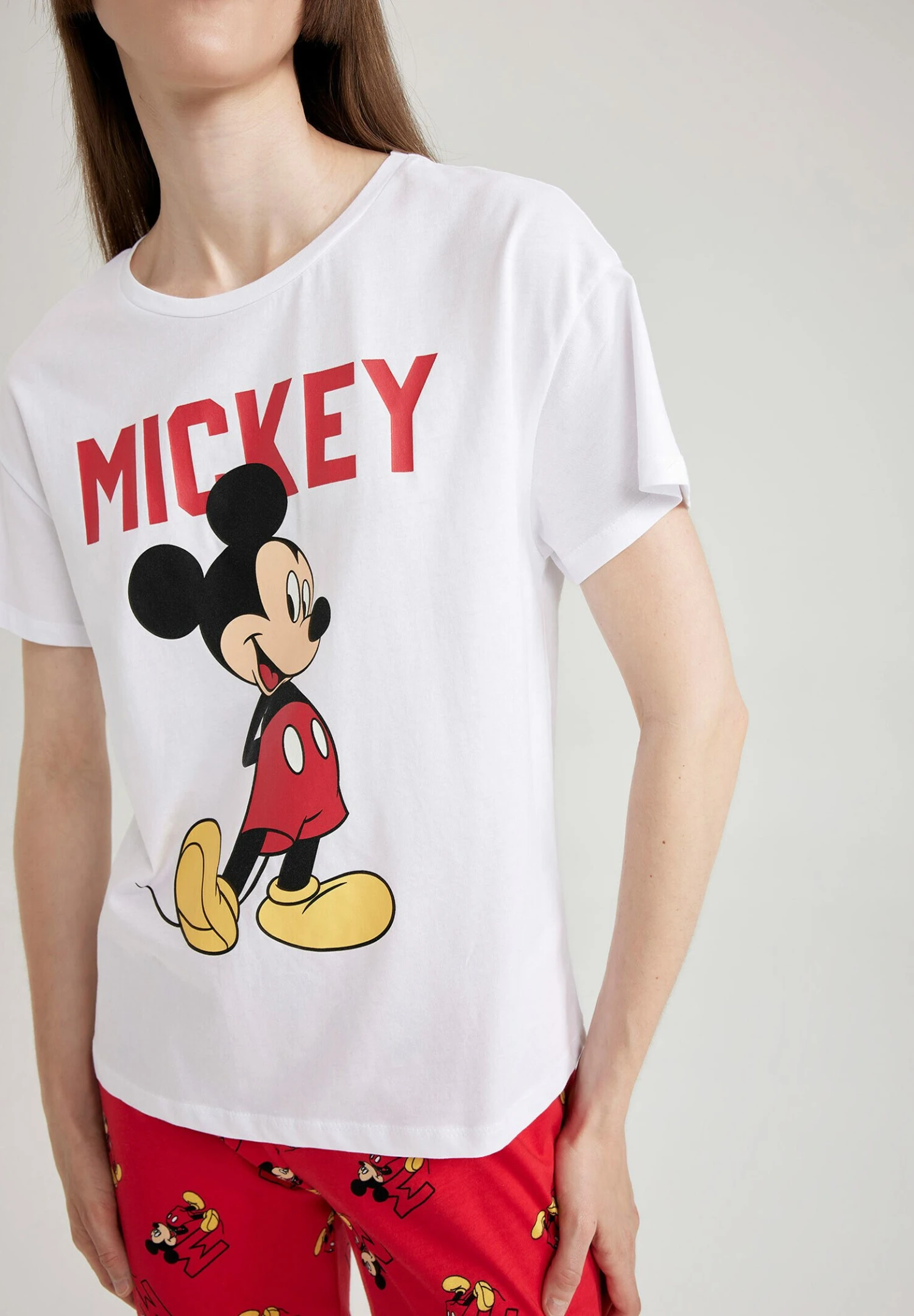 DeFacto Set Mickey & Minnie Regular Fit- Pyjama - Red 7 DeFacto Set Mickey & Minnie Regular Fit- Pyjama - Red - Afbeelding 5