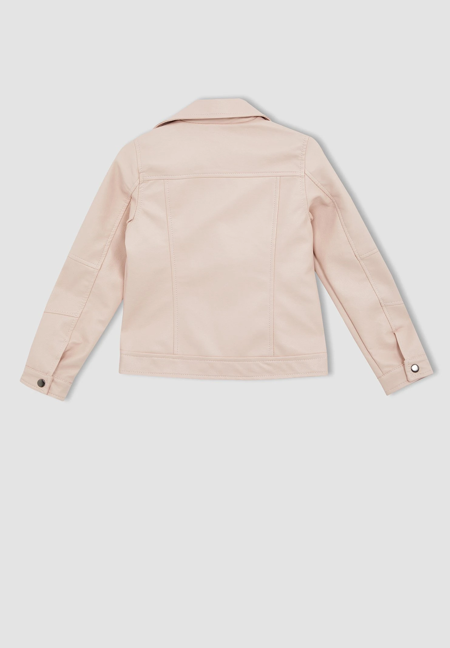 DeFacto Imitatieleren Jas - Pink 4 DeFacto Imitatieleren Jas - Pink - Afbeelding 2