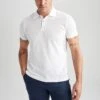 DeFacto Regular Fit - Poloshirt - White 2 DeFacto Regular Fit - Poloshirt - White -DeFacto 972380a08d4f46b9940ad849f669e21b