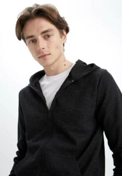 DeFacto Regular Fit - Sweater Met Rits - Anthracite 9 DeFacto Regular Fit - Sweater Met Rits - Anthracite -DeFacto 979f5fd13413477db369f88d39b1df8a