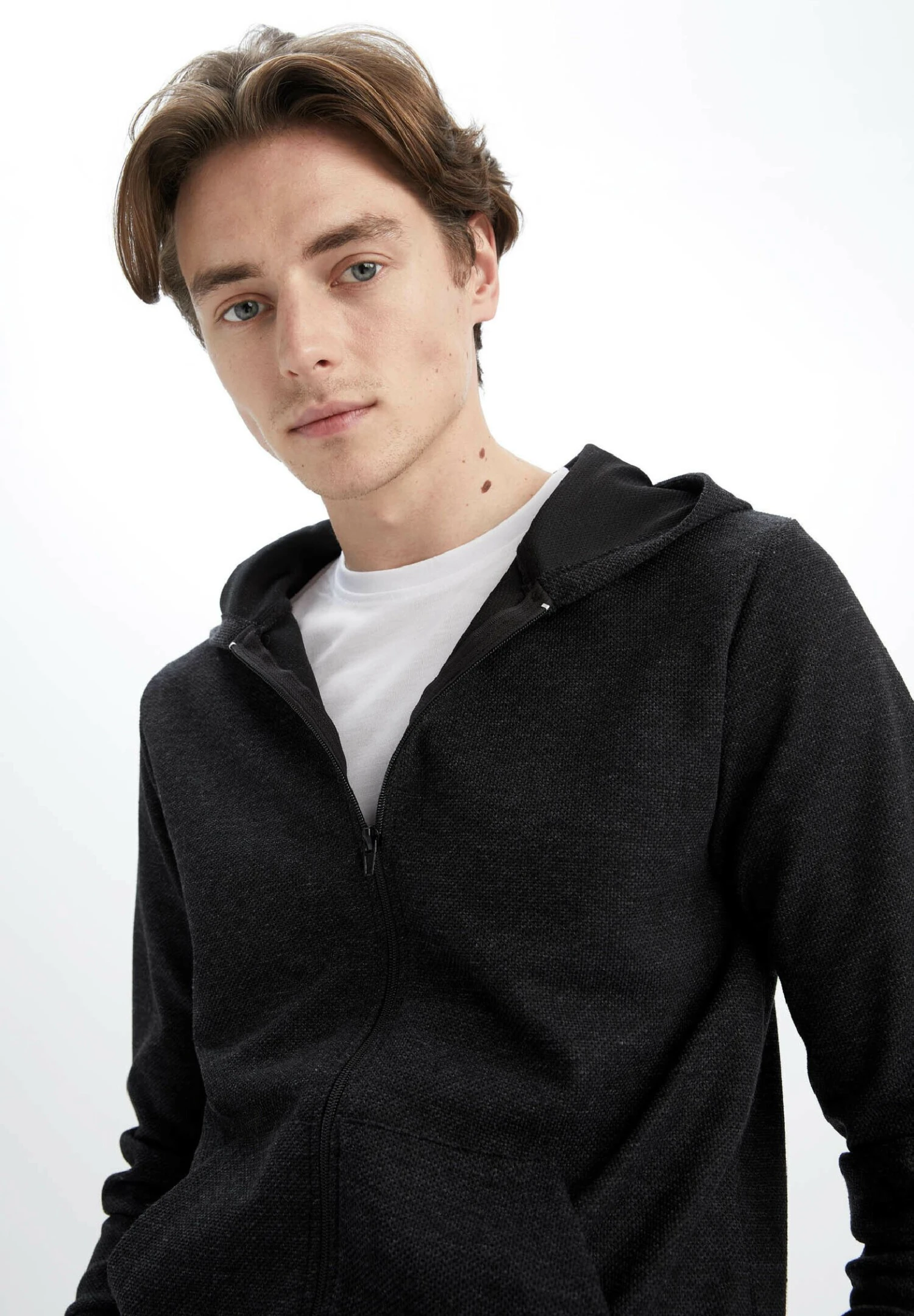 DeFacto Regular Fit - Sweater Met Rits - Anthracite 6 DeFacto Regular Fit - Sweater Met Rits - Anthracite - Afbeelding 4