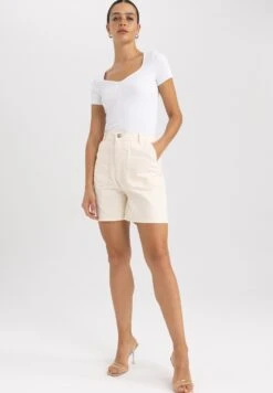 DeFacto Jeansshort - Beige 7 DeFacto Jeansshort - Beige -DeFacto 9801133007444d46a2543e091ac99d62