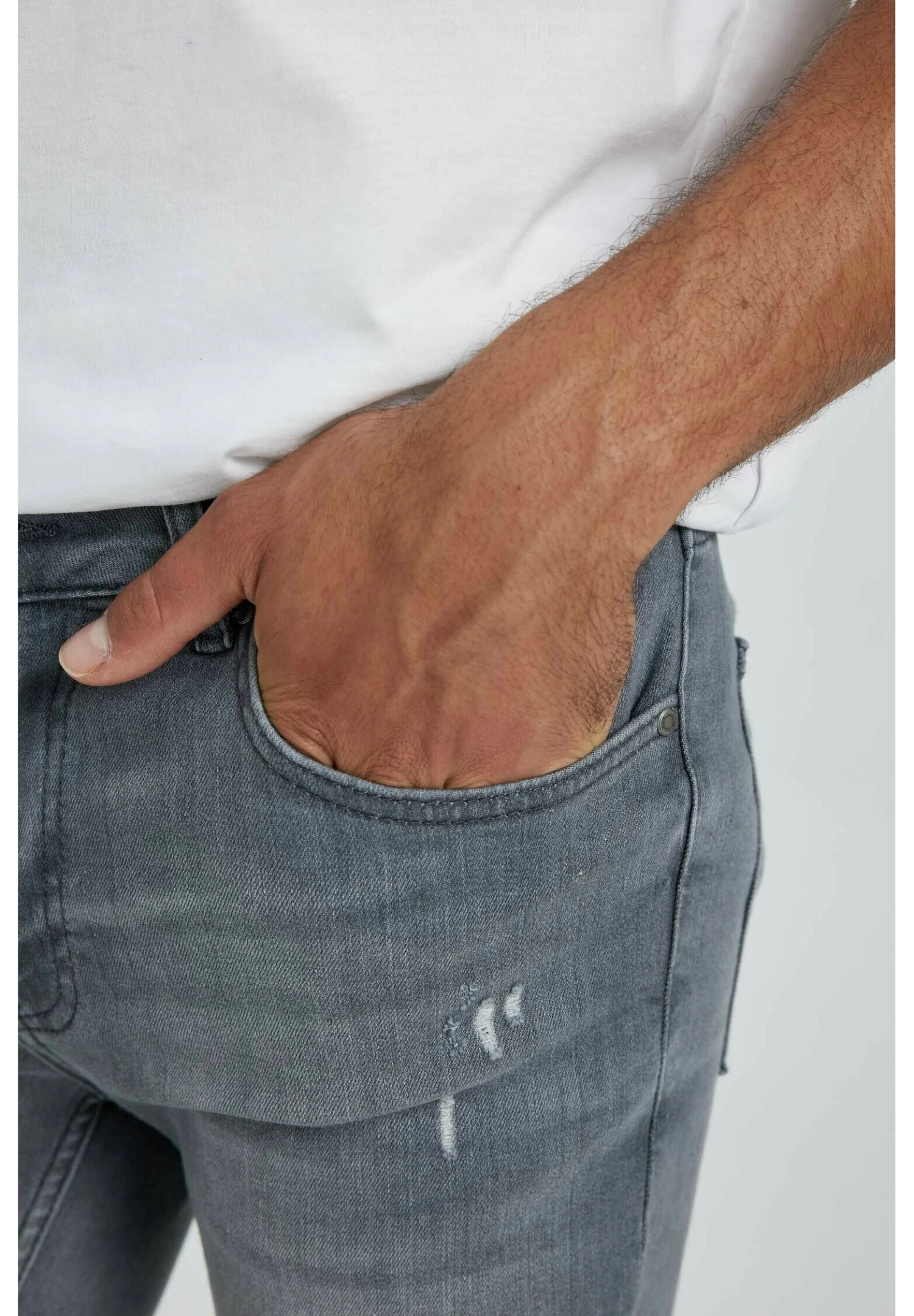 DeFacto Jeansshort - Grey 6 DeFacto Jeansshort - Grey - Afbeelding 4