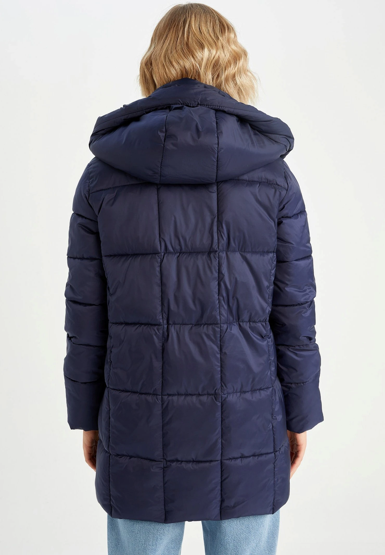 DeFacto Regular Fit- Winterjas - Navy 5 DeFacto Regular Fit- Winterjas - Navy - Afbeelding 3