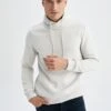 DeFacto Regular Fit - Sweater - Grey -DeFacto 997882acf4b44fbd89cd4582cb79845f