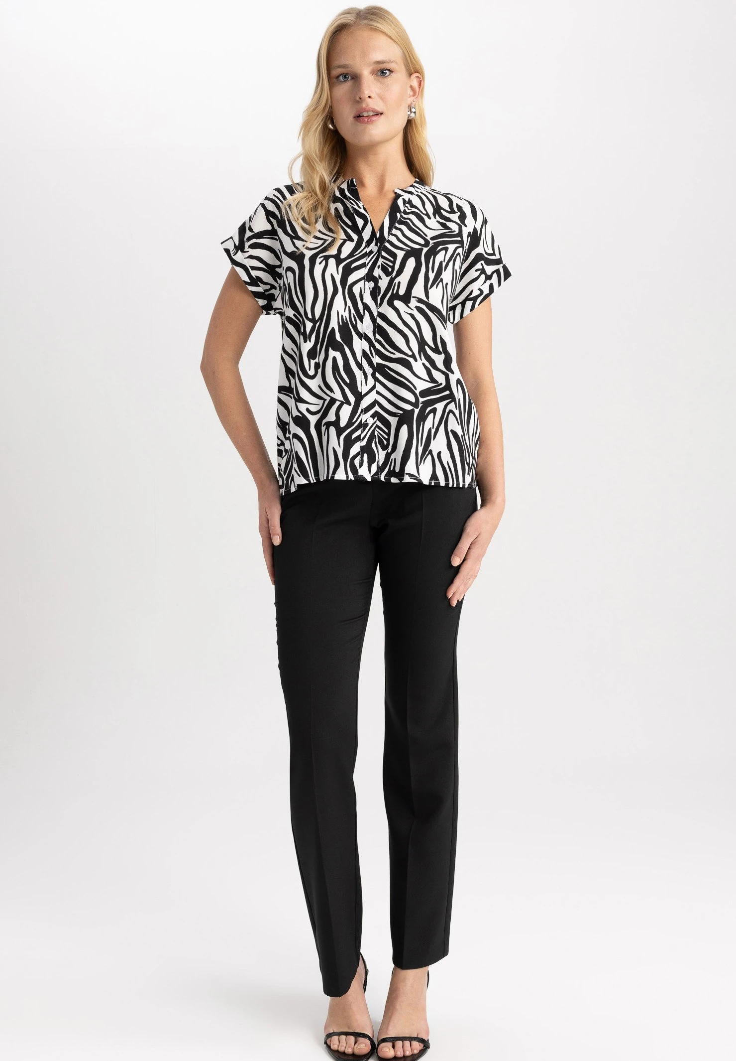 DeFacto Regular Fit - Blouse - Ecru 4 DeFacto Regular Fit - Blouse - Ecru - Afbeelding 2