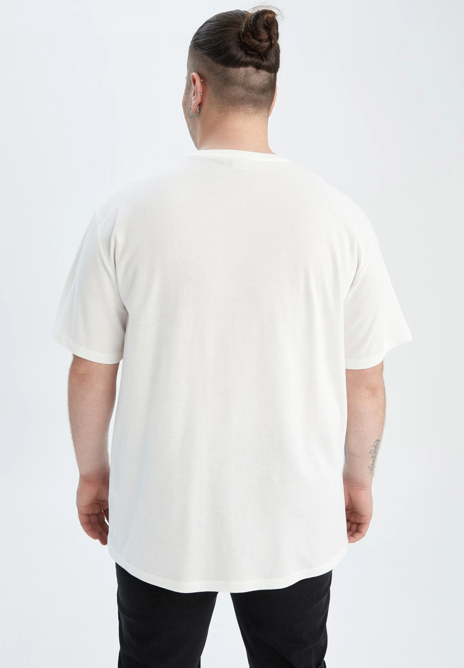 DeFacto Plussize- T-Shirt Print - White 4 DeFacto Plussize- T-Shirt Print - White - Afbeelding 2