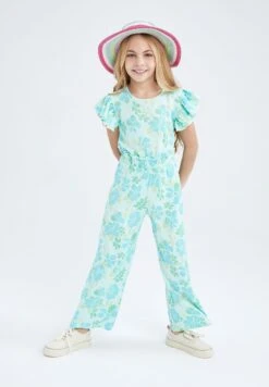 DeFacto Regular Fit - Jumpsuit - Turquoise 6 DeFacto Regular Fit - Jumpsuit - Turquoise -DeFacto 9b56328fb68f40e2b1b5ffa42cc96b11