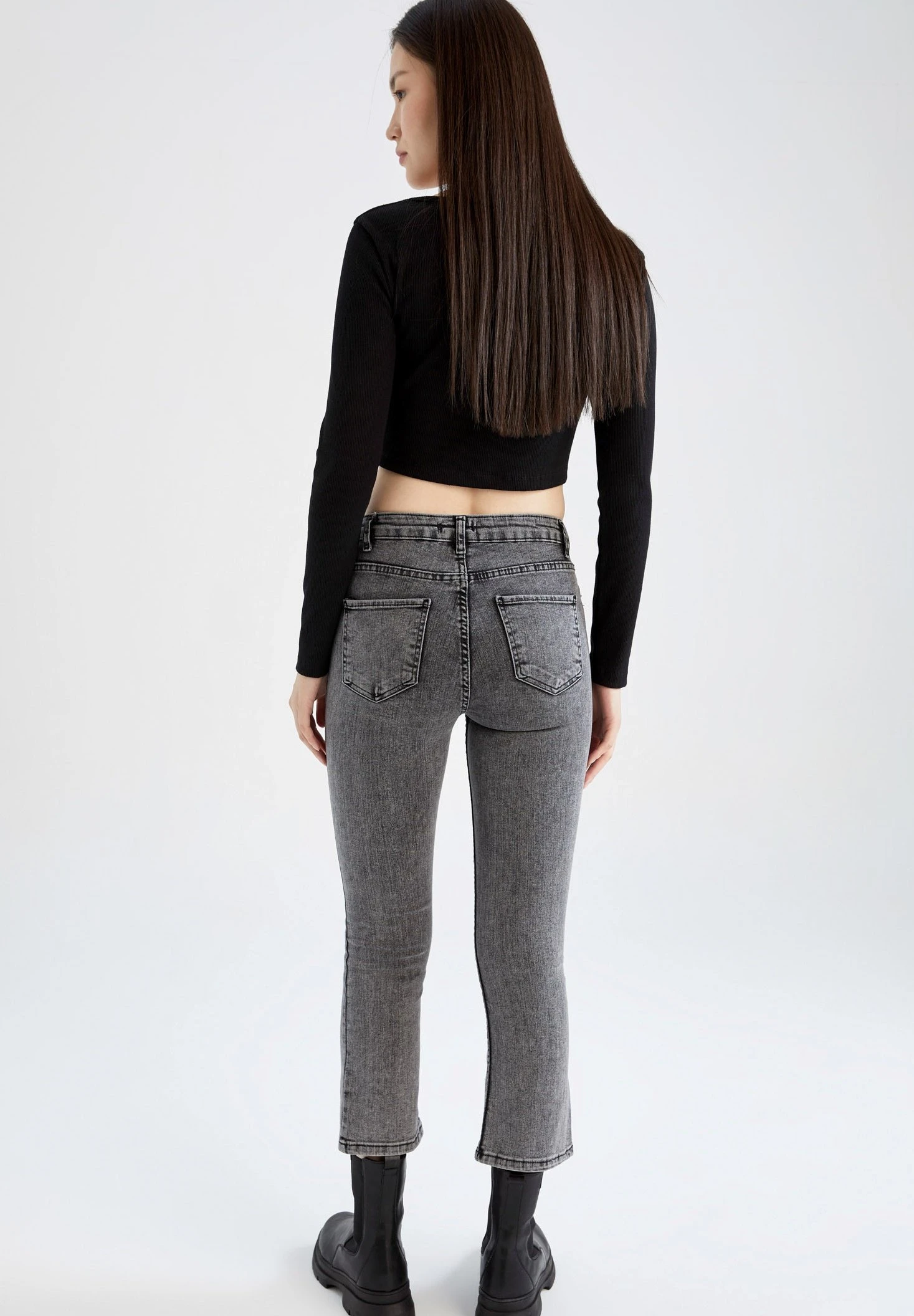 DeFacto Jeans Skinny Fit - Grey 5 DeFacto Jeans Skinny Fit - Grey - Afbeelding 3