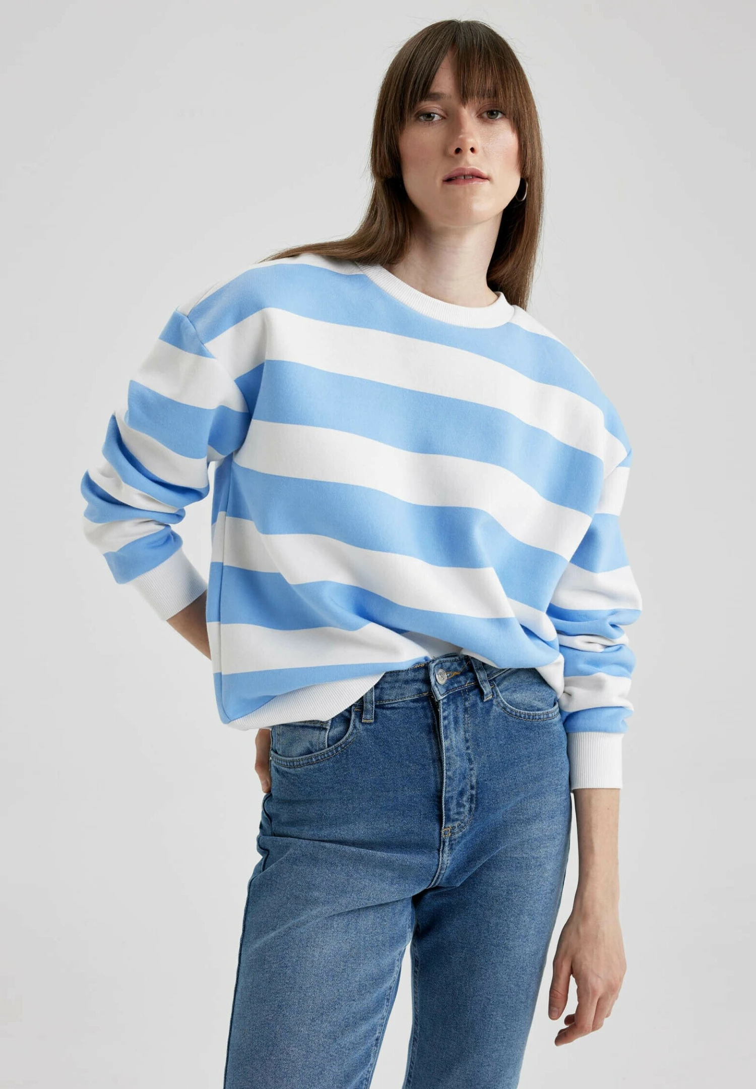 DeFacto Sweater - Blue 6 DeFacto Sweater - Blue - Afbeelding 4