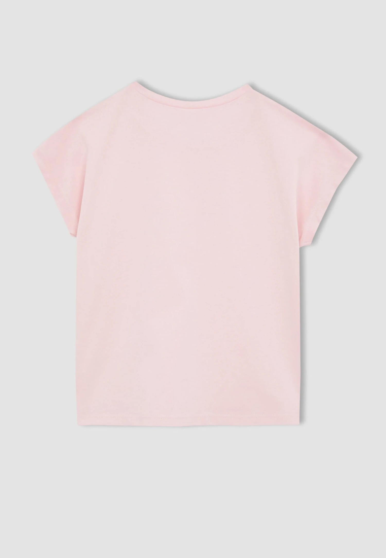 DeFacto Cropped Fit- T-Shirt Basic - Pink 4 DeFacto Cropped Fit- T-Shirt Basic - Pink - Afbeelding 2