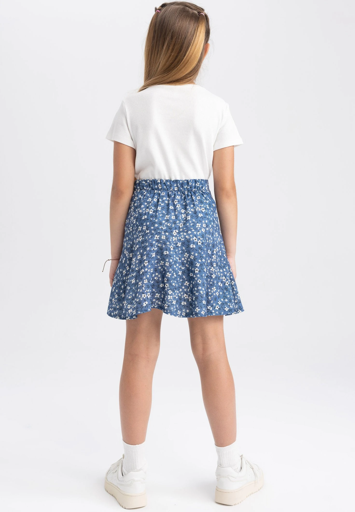 DeFacto Regular Fit - A-Lijn Rok - Blue 4 DeFacto Regular Fit - A-Lijn Rok - Blue - Afbeelding 2