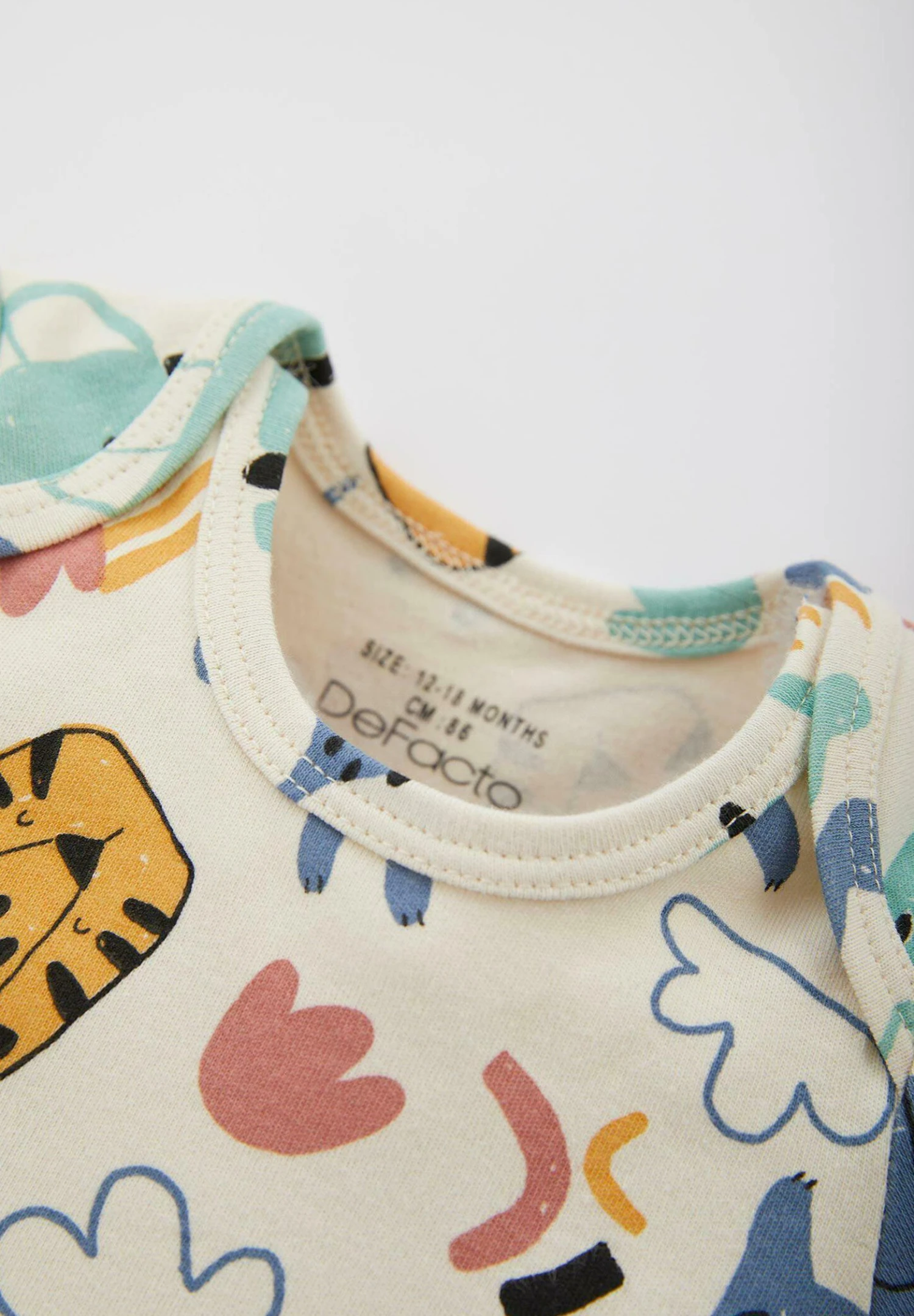 DeFacto 2Pack Regular Fit - Jumpsuit - Ecru 5 DeFacto 2Pack Regular Fit - Jumpsuit - Ecru - Afbeelding 3