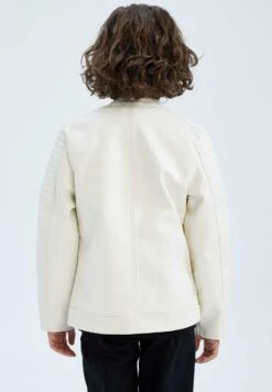DeFacto Regular Fit - Imitatieleren Jas - Ecru 7 DeFacto Regular Fit - Imitatieleren Jas - Ecru -DeFacto 9d126af837fc45249f918c22311fe8e2