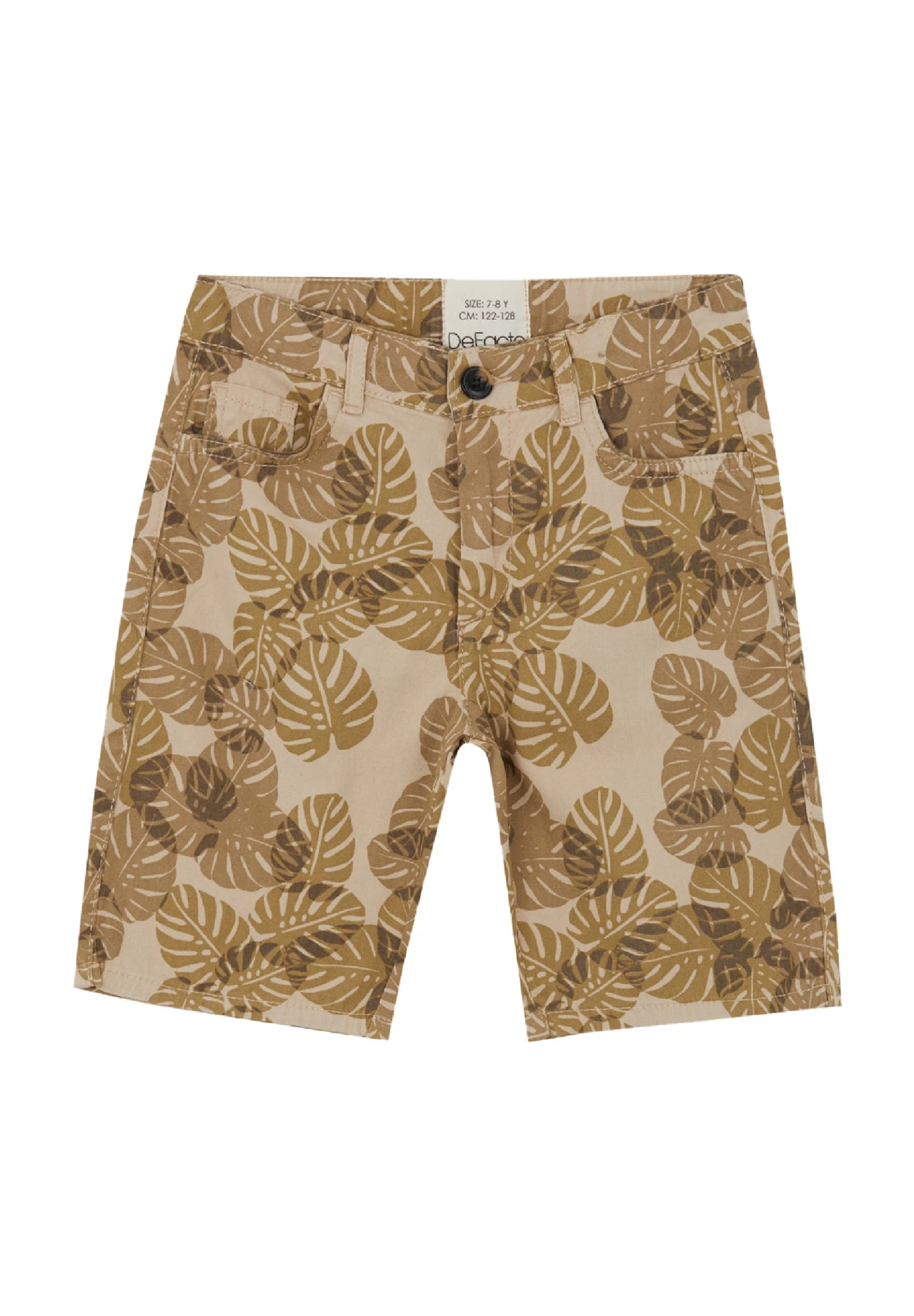 DeFacto Regular Fit- Shorts - Beige 3 DeFacto Regular Fit- Shorts - Beige