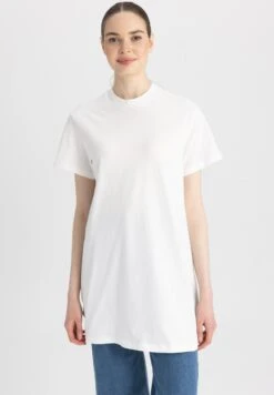 DeFacto Regular Fit- T-Shirt Basic - Ecru