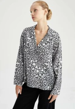 DeFacto Regular Fit - Pyjamashirt - Grey